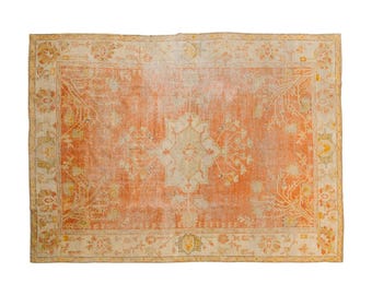 8x12 Oushak rug, 8.1 x 11.5 rug, Antigue Oushak 100 Years Old, Genuine Oushak Rug,Turkish Old Oushak Rug,Oushak Rug, Antique Rug