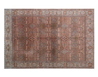 Handmade Oushak Rug 242x362 cm, 7'11" x 11'10", 60+ Years Old One of a Kind Vintage Turkish Rug, Antique Rug, Area Rug