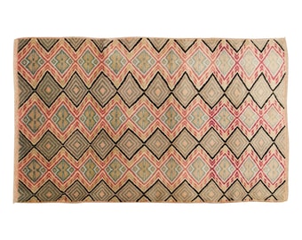Turkish Rug", Vintage Rug, Area Rug 3'8 x 6 feet, Oushak Rug, Antique Rug, Oriental Rug, Handmade Rug, Decorative Rug, Old Rug