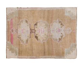 Vintage Rug, Area Rug, Turkish Rug, 8.8 x 12 feet, Oushak Rug, Antique Rug, Oriental Rug, Handmade Rug, Decorative Rug, Large Rug,Old Rug
