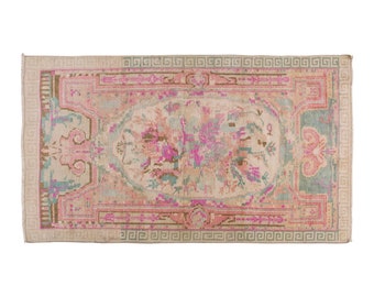 3x6 rug, 3.4 x 5.7 rug, Turkish Rug, Vintage Rug, Area Rug, 3.4 x 5.7 feet, Oushak Rug, Antique Rug, Oriental Rug, Handmade Rug, Old Rug