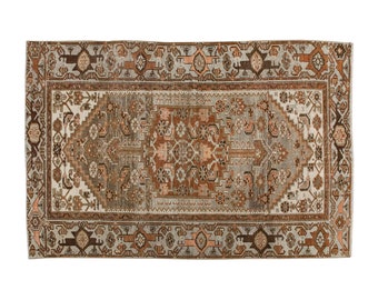 Turkish Rug, Vintage Rug, Area Rug, 3.10 x 6.7 feet, Oushak Rug, Antique Rug, Oriental Rug, Handmade Rug, Decorative Rug, Muted Rug,Old Rug