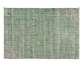 Large Rug, Area Rug, Turkish Rug, Vintage Rug, 6'3 x 9'6 ft, Antique Rug, Oriental Rug, Handmade Rug, Decorative Rug, Oushak Rug, Old Rug