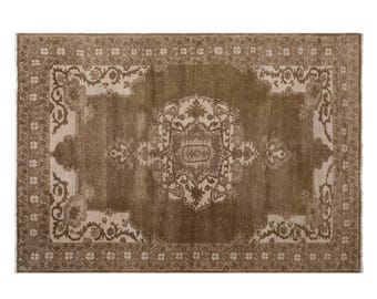 60+ Years Old Turkish Kars Rug 195 x 295 cm (6.4 x 9.7 ft) | Vintage Oriental Area Rug