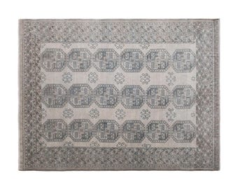 Vintage Turkish Rug, 9x11.8 ft, 275x360 cm, Handwoven Wool Rug