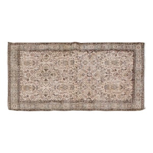 Oushak Rug, 3.9 x 6.10 ft, Antique Rug, Oriental Rug, Handmade Rug, Decorative Rug, Muted Rug, Old Rug, Area Rug, Turkish Rug, Vintage Rug