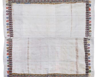 1960s Minimalist Turkish Kilim Rug – 157 x 170 cm | 5'2" x 5'7" – Vintage Wool Flatweave, Handwoven Striped Design, Earth Tone Decor