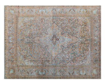 Handmade Oushak Rug 292x385 cm, 9'7" x 12'8", 60+ Years Old One of a Kind Vintage Turkish Rug, Antique Rug, Large Carpet