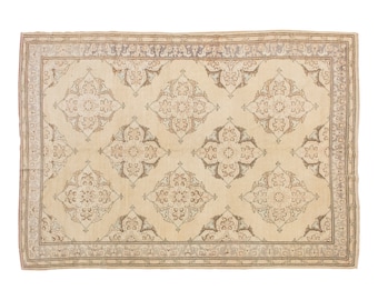 Large Rug, 6x9 rug, 6.5 x 9 rug, Area Rug, Turkish Rug, Vintage Rug, 6.5 x 9 feet, Antique Rug, Handmade Rug, Oushak Rug, Old Rug