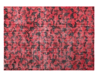 Handwoven Vintage Turkish Oushak Rug 198x302 cm (6.5x9.9 ft) | 60+ Year Old