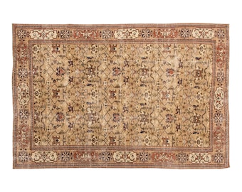 7x10 rug, 6.6 x 9.10 rug, Turkish Rug, Vintage Rug, Area Rug, 6.6 x 9.10 feet, Oushak Rug, Antique Rug, Oversized Rug, Large Rug, Old Rug