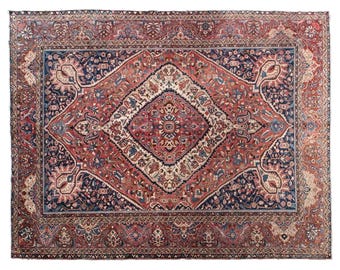 10x12 rug, 9.9 x 12.5 rug, Turkish Rug, Vintage Rug, Area Rug, 9.9 x 12.5 feet, Oushak Rug, Antique Rug, Oversized Rug, Large Rug, Old Rug