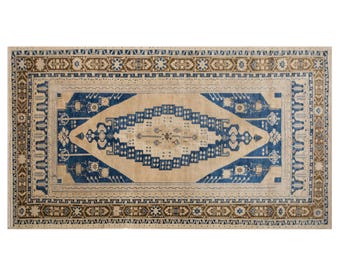 Antique Turkish Oushak Rug 170x310 cm (5.6x10.2 ft) | One-of-a-Kind Vintage