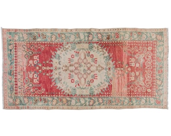 Small Rug, 2'9 x 5'11" feet / 84 x 180 cm,Vintage Rug, Turkish Rug,Oushak rug,Small oushak Rug,Area Rug,Shabby Rug, Small Area Rug