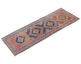 Runner Rug, Antique Rug, 3.7 x 12 feet, Oushak Rug, Vintage Rug, Turkish Rug, Hallway Rug, Floor Rug, Kitchen Rug, Wool Rug, Old Rug