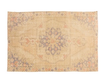 4x7 rug, 4.1 x 7.5 rug, Vintage Rug, Area Rug, Turkish Rug, 4.1 x 7.5 feet, Oushak Rug, Antique Rug, Oriental Rug, Handmade Rug, Old Rug