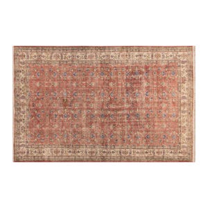 Turkish Rug, Vintage Rug, Area Rug, 5.9 x 9.6 feet, Oushak Rug, Antique Rug, Oriental Rug, Handmade Rug, Decorative Rug, Large Rug, Old Rug