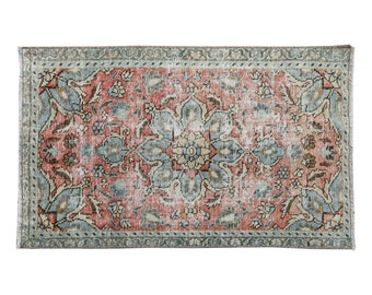 2x4 rug, 2.2 x 3.7 rug, Area Rug, Turkish Rug, Vintage Rug, 2.2 x 3.7 feet, Oushak Rug, Antique Rug, Oriental Rug, Handmade Rug, Old Rug