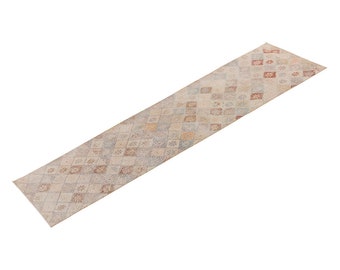 2'2 X 9'4 ft Vintage Rug Runner,Floor Oushak Rug,Hallway Turkish Rug Runner,Oushak Rugs,long runner, narrow long runner,Oushak Long Runner