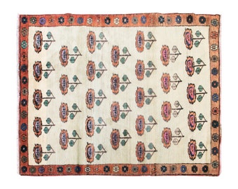 Turkish Rug, Anatolian Rug, Vintage Rug, 3.10 x 5.1 feet, Area Rug, Antique Rug, Oriental Rug, Decorative Rug, Wool Rug, Decorative Rug
