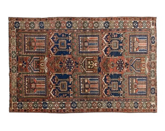4x7 rug, 4.3 x 6.7 rug, Oushak Rug", Area Rug, Turkish Rug, Vintage Rug, 4.3 x 6.7 feet, Antique Rug, Oriental Rug, Handmade Rug, Old Rug