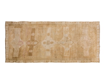 Vintage Rug, Area Rug, Turkish Rug, 5.3 x 13.1 feet, Oushak Rug, Antique Rug, Oriental Rug, Handmade Rug, Decorative Rug, Large Rug, Old Rug