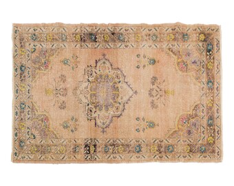 Oushak Rug, Floor Rug, Area Rug, Turkish Rug, Vintage Rug, 3'11 x 6'5 ft, Antique Rug, Oriental Rug, Handmade Rug, Decorative Rug, Old Rug