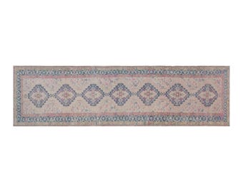 4 x 15'2 feet Vintage Rug Runner,Floor Oushak Rug,Hallway Turkish Rug Runner,Oushak Rugs,long runner, narrow long runner,Oushak Long Runner