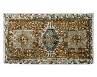2x4 rug, 2 x 3.8 rug, Turkish Rug, Vintage Rug, Area Rug, 2 x 3.8 feet, Oushak Rug, Antique Rug, Oriental Rug, Handmade Rug, Old Rug