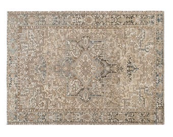 Vintage Turkish Rug, 253x347 cm (8.3x11.4 ft), Oushak Area Rug, Antique Handmade Rug, 60+ Years, One of a Kind Old Rug