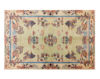 Vintage Anatolian Turkish Rug 122 x 180 cm (4 x 5.9 ft) | 60+ Years Old Decorative Area Rug