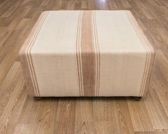 Footstool,Stool,Bench,Furniture,Kilim Covered Bench Living Room Furniture,Dining Room Furniture,Ottomans,Decorative Bench,Ottoman Bench
