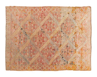 Vintage Rug, Area Rug, Turkish Rug, 5.1 x 7.5 feet, Oushak Rug, Antique Rug, Oriental Rug, Handmade Rug, Decorative Rug, Large Rug,Old Rug