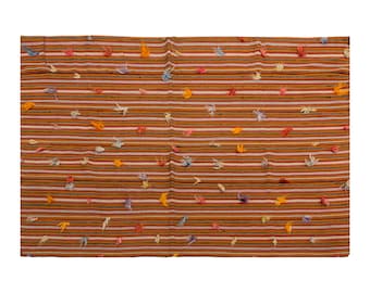 Kilim Rug, Kilim, Striped Kilim Rug,Minimal Kilim Rug, Oushak Rug, Area Rug, Floor Rug, Minimalist Rug, 5'3 x 7'7 feet