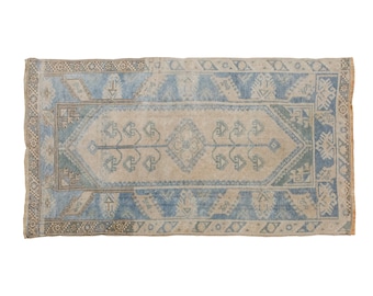 Vintage Rug", Area Rug, Turkish Rug, 3.10 x 6.1 feet, Oushak Rug, Antique Rug, Oriental Rug, Handmade Rug, Decorative Rug,Large Rug,Old Rug