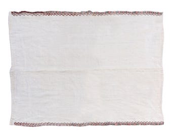 Handwoven Striped Turkish Kilim Rug 125x165 cm (4'1" x 5'5") – Vintage Minimalist Flatweave Wool Rug with Muted Tones, Boho or Decor Accent