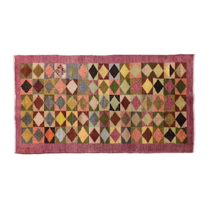 Vintage Rug, Area Rug, Turkish Rug,  3.2 x 6.1 feet, Oushak Rug, Antique Rug, Oriental Rug, Handmade Rug, Decorative Rug,Muted Rug,Old Rug