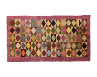 Vintage Rug, Area Rug, Turkish Rug,  3.2 x 6.1 feet, Oushak Rug, Antique Rug, Oriental Rug, Handmade Rug, Decorative Rug,Muted Rug,Old Rug