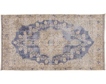 Vintage Rug", Area Rug, Turkish Rug,  4.7 x 8.6 feet, Oushak Rug, Antique Rug, Oriental Rug, Handmade Rug, Decorative Rug, Muted Rug,Old Rug