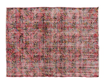 Zeki Muren Rug, Large Rug, Area Rug, Turkish Rug, Vintage Rug, 6.8 x 9.7 feet, Antique Rug, Handmade Rug, Decorative Rug,Oushak Rug,Old Rug