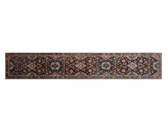 Antique Extra Long Oushak Runner Rug 3'0" x 16'5" | 90 x 500 cm Vintage Turkish Wool Rug, Handwoven Corridor Runner, 60+ Years Old