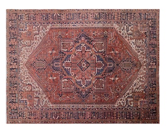 ヴィンテージ トルコ製 ウシャクラグ 4'10 x 7'5 ft | 148 x 225 cm