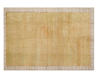 Large Vintage Turkish Kars Rug 205x295 cm (6.7x9.7 ft) | 60+ Year Old Wool Rug