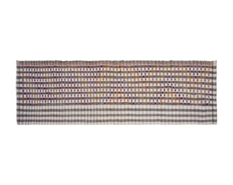 1960s Turkish Kilim Runner 92x342 cm (3' x 11'2") – Vintage Handwoven Wool & Cotton Flatweave – Minimalist Hallway Runner – Anatolian Carpet