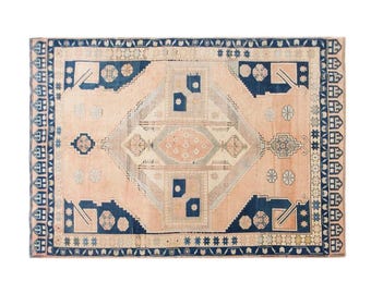 Area Rug, "Turkish Rug, Vintage Rug, 6.0 x 8.5 feet, Oushak Rug, Antique Rug, Oriental Rug, Handmade Rug, Decorative Rug, Large Rug, Old Rug