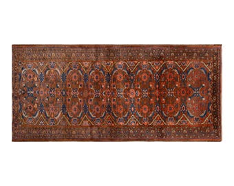 Vintage Turkish Wool Runner, Handwoven Anatolian Carpet, 90 x 212 cm 3 x 7 ft, 60 Years Old Traditional Rug, Boho Runner Rug