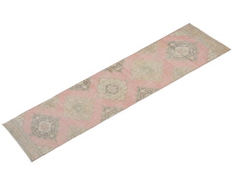 2'7 X 12'8 feet" FREE SHIPPING Muted Runner Rug,Oushak Rug,Runner Rug,Turkish Runner,Vintage Rug,Hallway Rug,Turkish Rug,Home Decor Runner