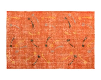 Large Rug, Area Rug, Turkish Rug, Vintage Rug, 4.11 x 8.2 feet, Antique Rug, Oriental Rug, Handmade Rug, Decorative Rug, Oushak Rug,Old Rug