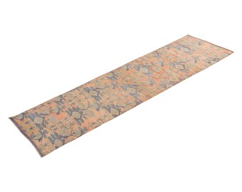 2'3 X 11'1 feet Vintage Rug Runner,Floor Oushak Rug,Hallway Turkish Rug Runner,Oushak Rugs,long runner,narrow long runner,Oushak Long Runner