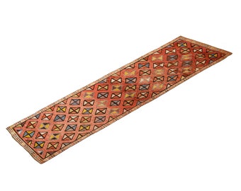 3'6 X 9'9 feet runner 4x10 Muted Runner Rug,Oushak Rug,Runner Rug,Turkish Runner Rug,Vintage Rug,Hallway Rug,Turkish Rug,Home Decor Runner